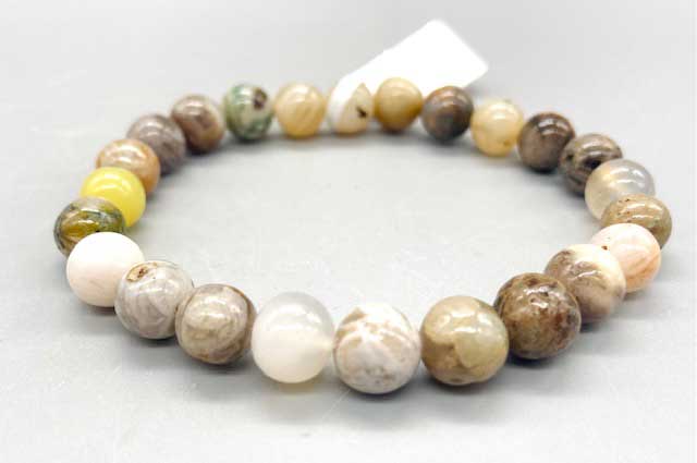 (image for) 8mm Agate, Banded bracelet