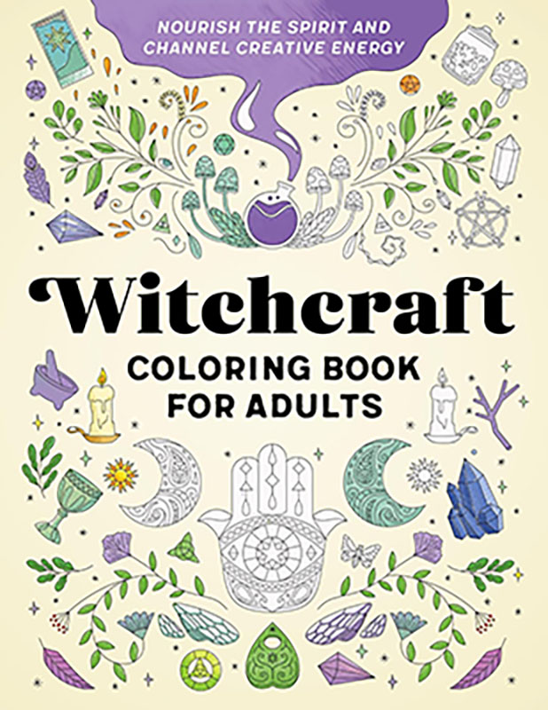 Witchcraft coloring book for Adults (image for) Witchcraft coloring book for Adults