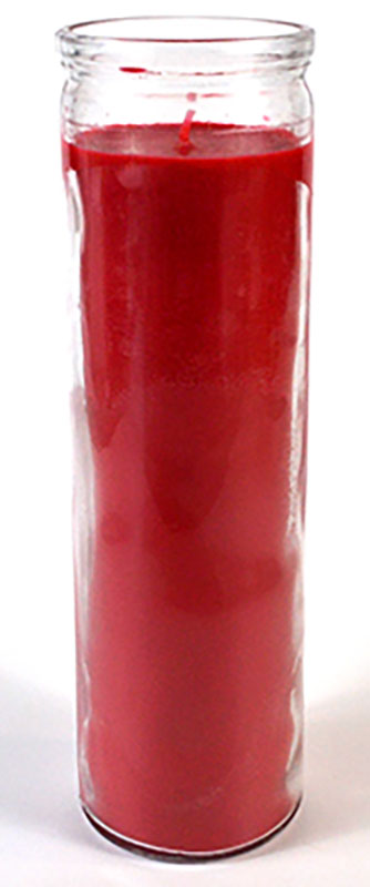 (image for) Red 7-day jar candle