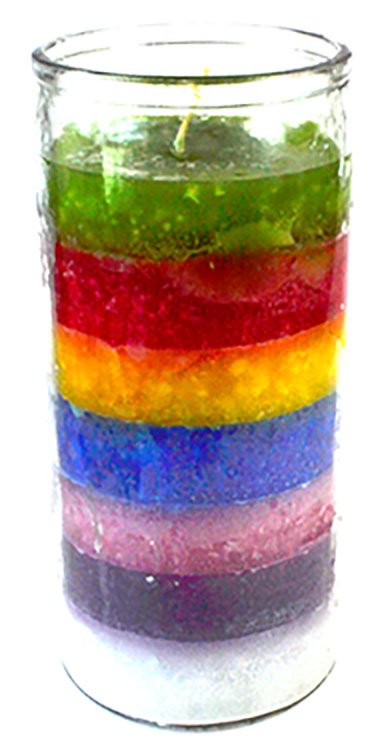 (image for) 7 Color 14-day jar candle - Click Image to Close