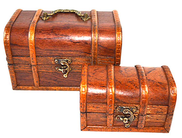 (image for) (set of 2) antique wood box