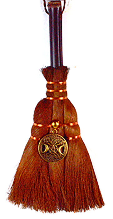 (image for) 9 1/2" Celtic Triple Goddess broom