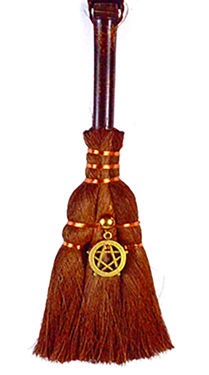 (image for) 9 1/2" Pentagram broom - Click Image to Close