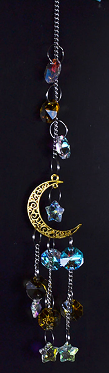 (image for) 13" Golden Crescent sun catcher