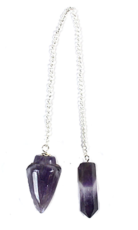 (image for) Amethyst Pendulum with Amethyst point