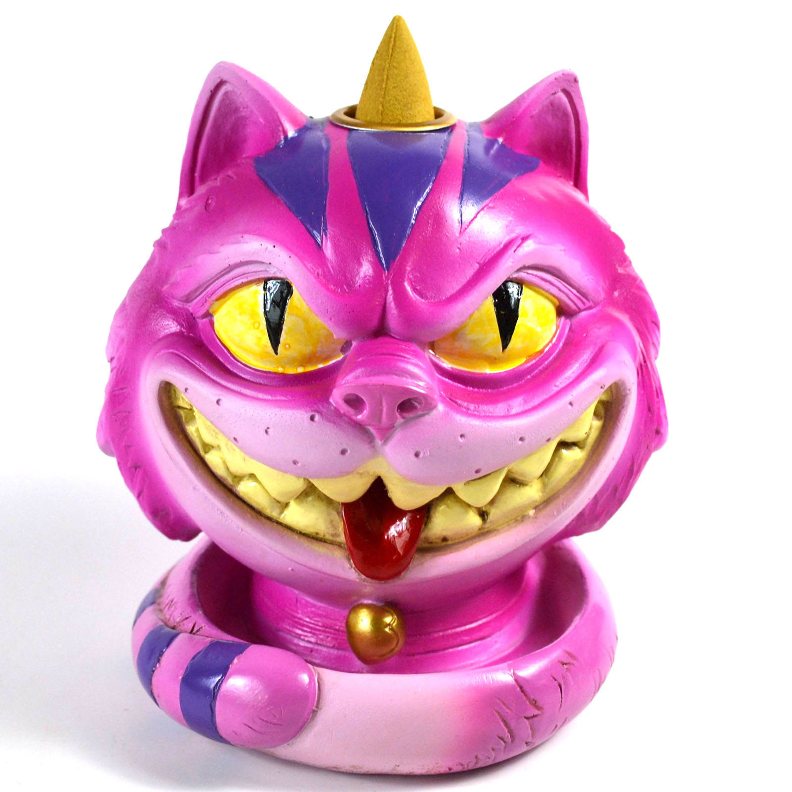 5" Cheshire Cat backflow incense burner (image for) 5" Cheshire Cat backflow incense burner