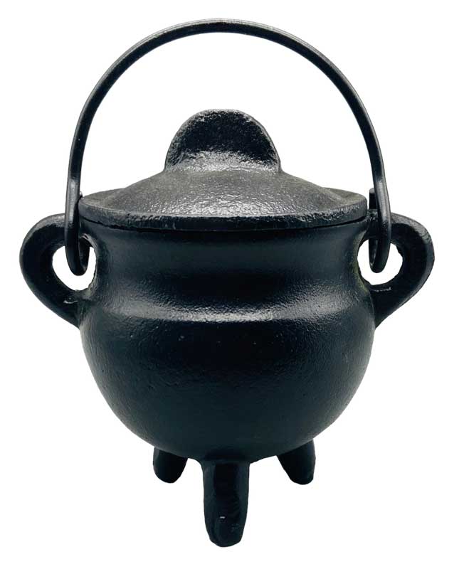 (image for) 4" Pentagram cast iron cauldron