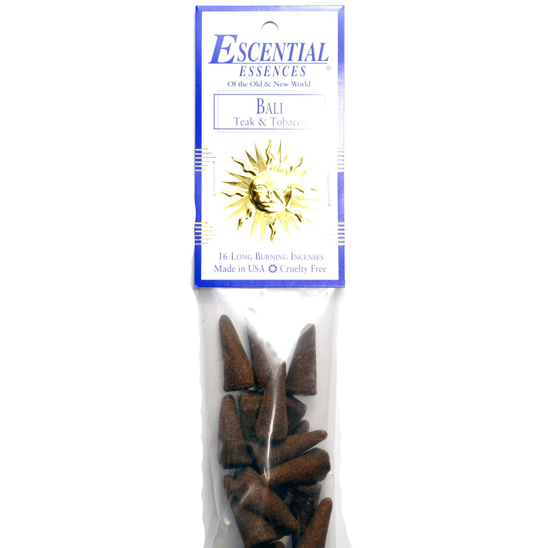 16/pk Bali escential essences incense cones (image for) 16/pk Bali escential essences incense cones