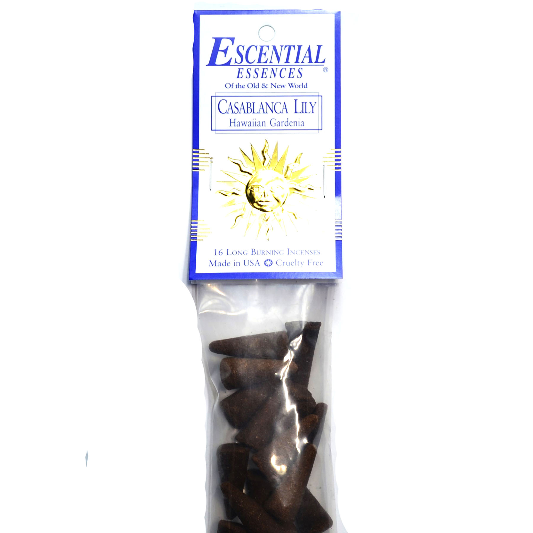 16/pk Casablanca Lily escential essences incense cones (image for) 16/pk Casablanca Lily escential essences incense cones