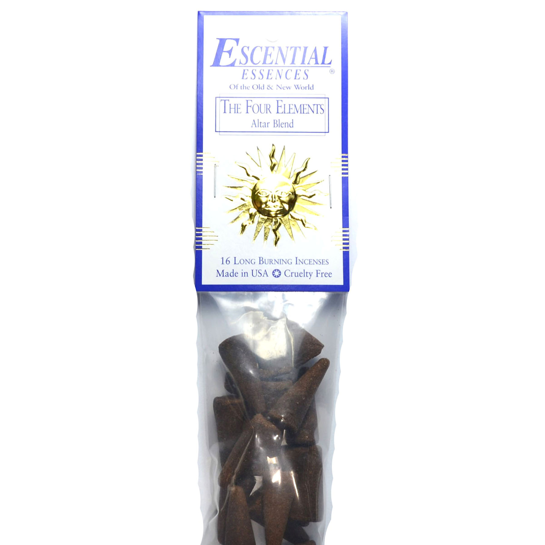 16/pk Four Elements escential essences incense cones (image for) 16/pk Four Elements escential essences incense cones
