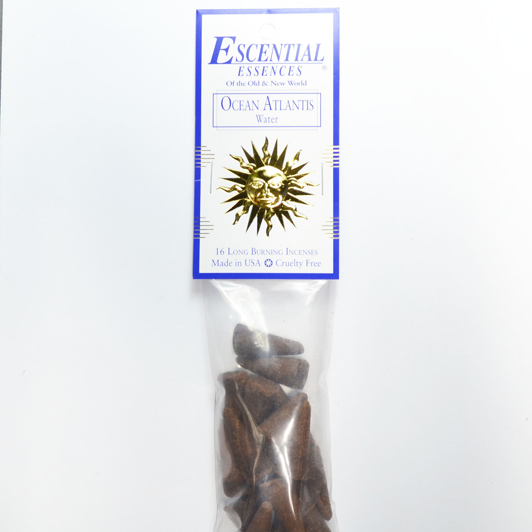 16/pk Ocean Atlantis escential essences incense cones (image for) 16/pk Ocean Atlantis escential essences incense cones