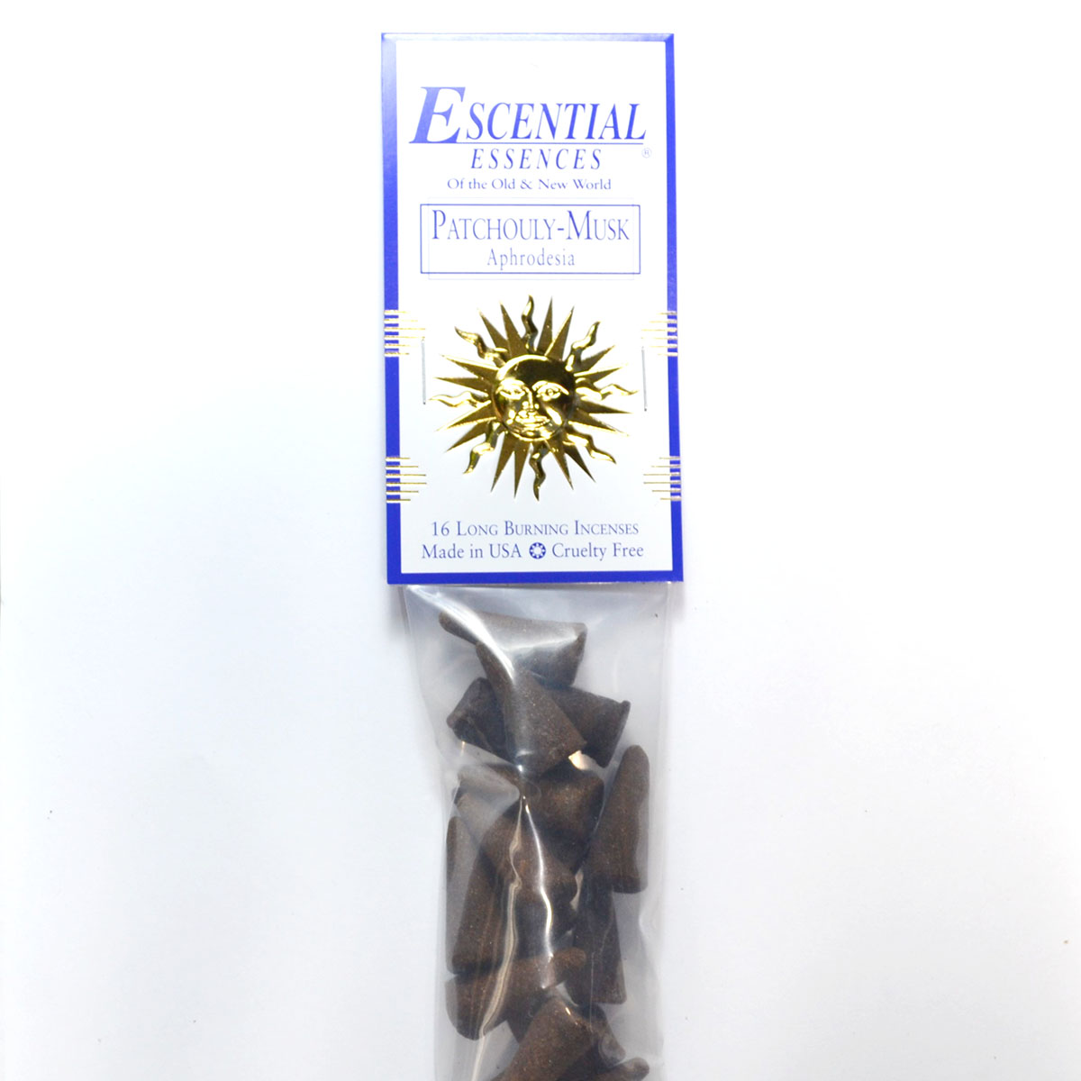 16/pk Patchouly-Musk escential essences incense cones (image for) 16/pk Patchouly-Musk escential essences incense cones