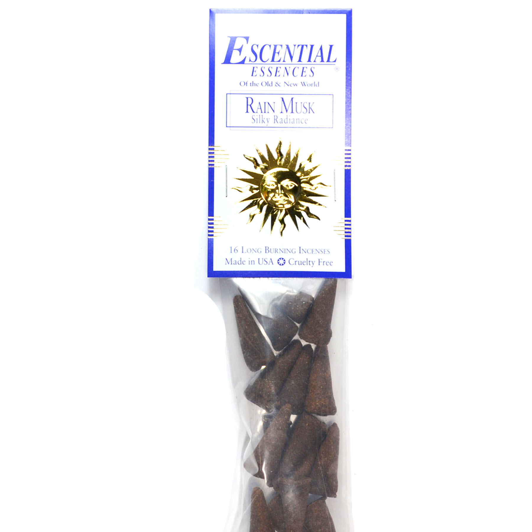 16/pk Rain Musk escential essences incense cones (image for) 16/pk Rain Musk escential essences incense cones