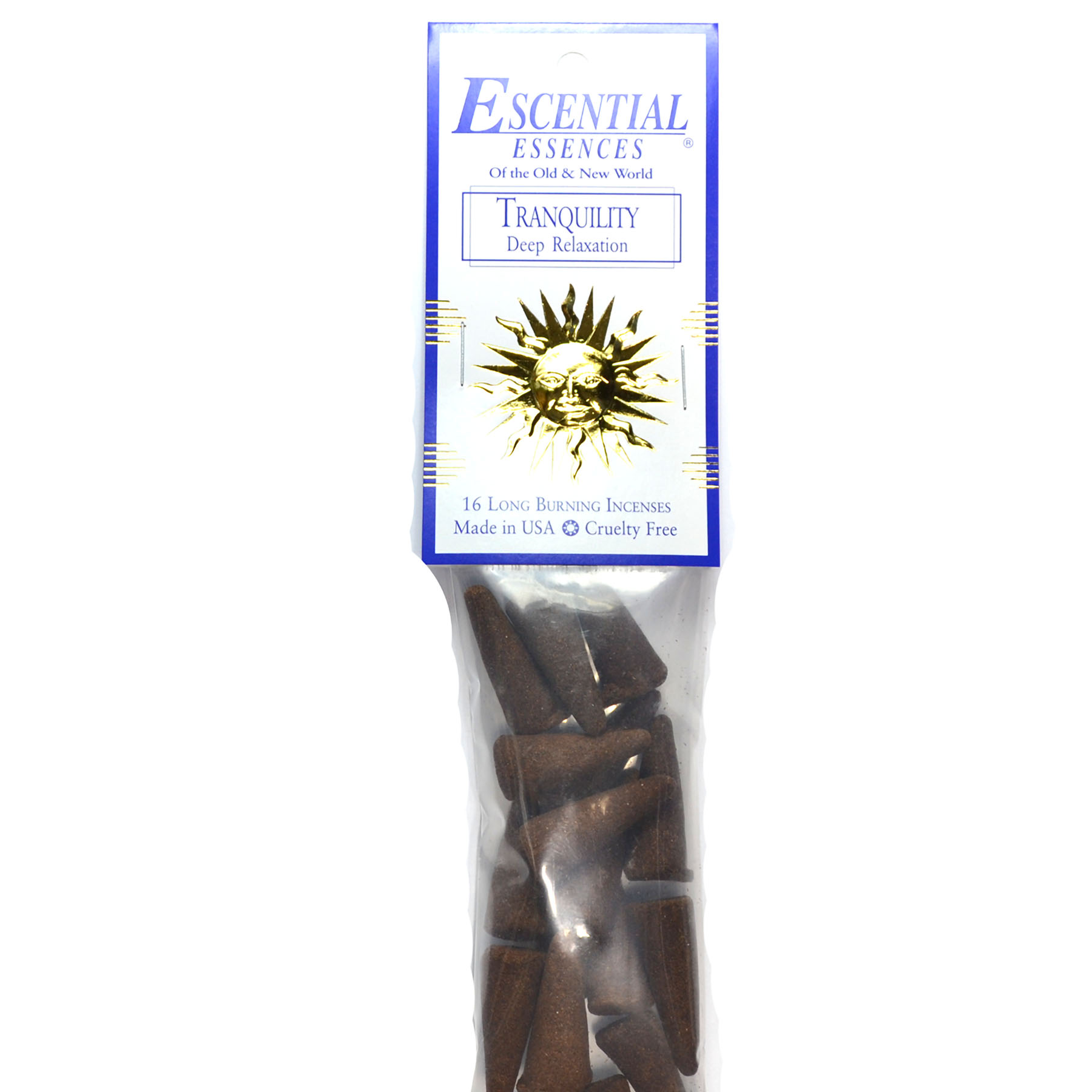 16/pk Tranquility escential essences incense cones (image for) 16/pk Tranquility escential essences incense cones