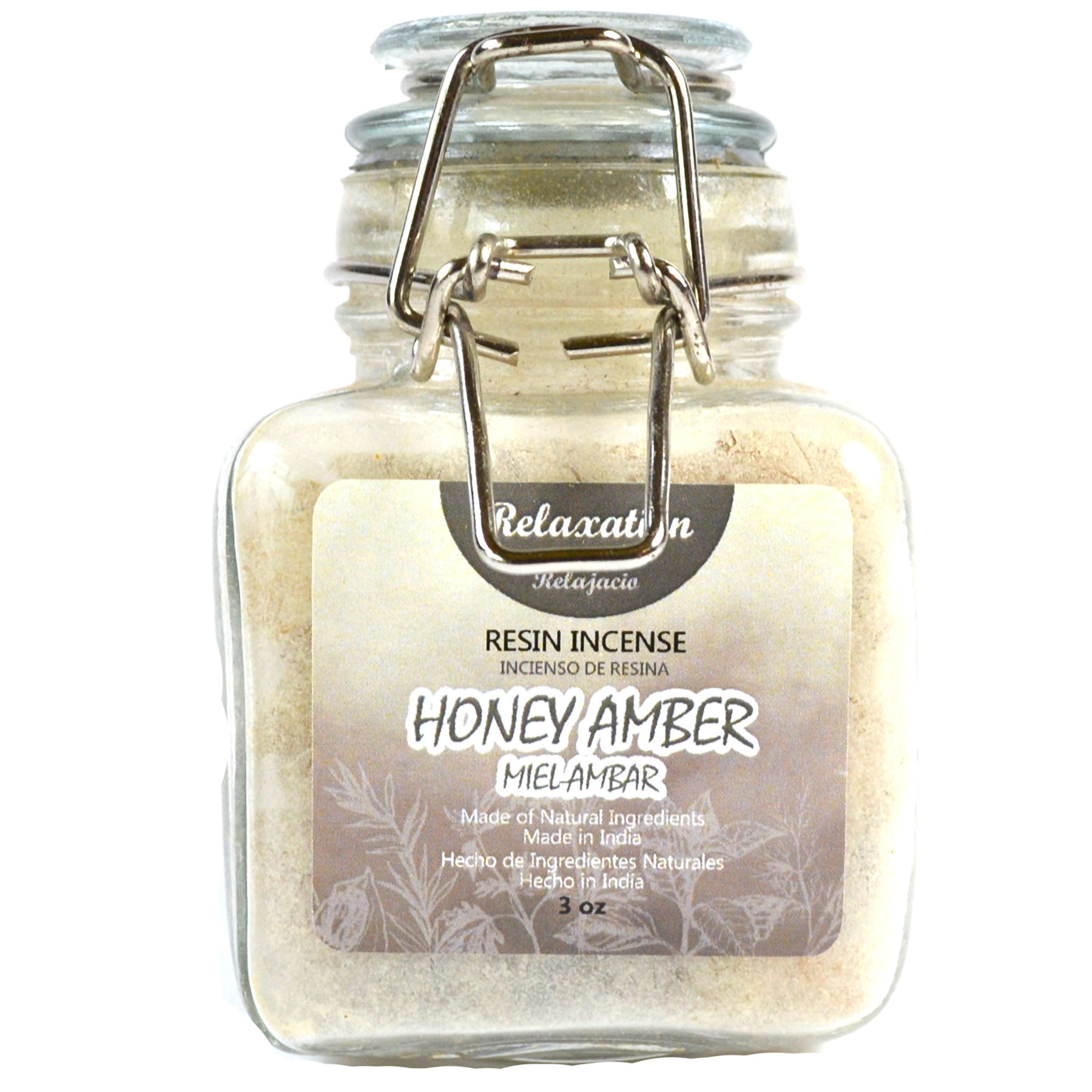3oz Relaxation (honey amber) resin jar (image for) 3oz Relaxation (honey amber) resin jar