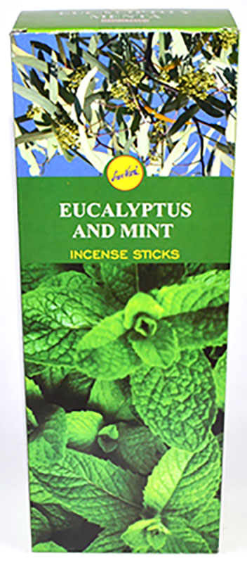 (image for) (box of 6) Eucalyptus and Mint sree vani stick - Click Image to Close
