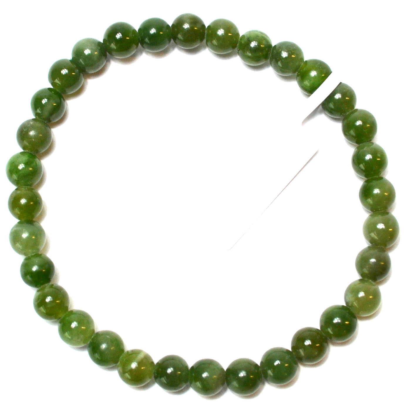 6mm Nephrite Jade bracelet (image for) 6mm Nephrite Jade bracelet