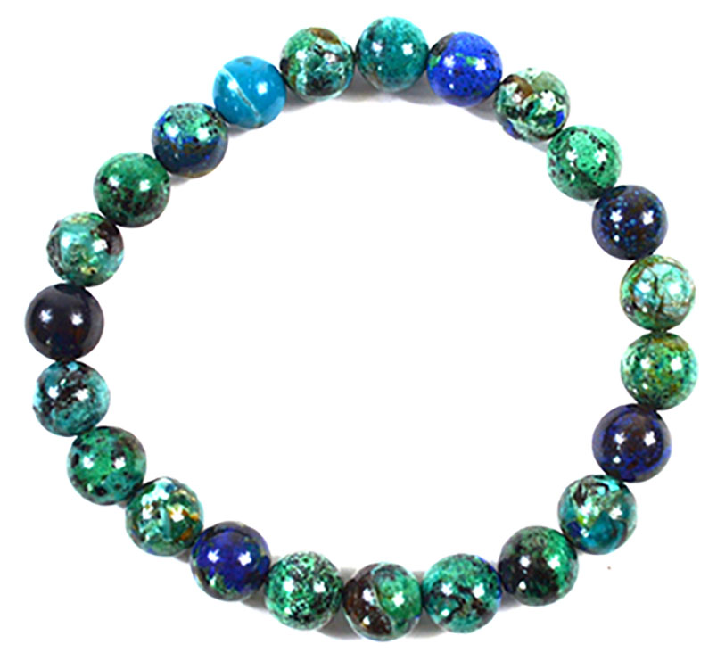 (image for) 8mm Azurite/ Malachite - Click Image to Close