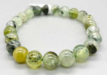 (image for) 8mm Prehnite bracelet