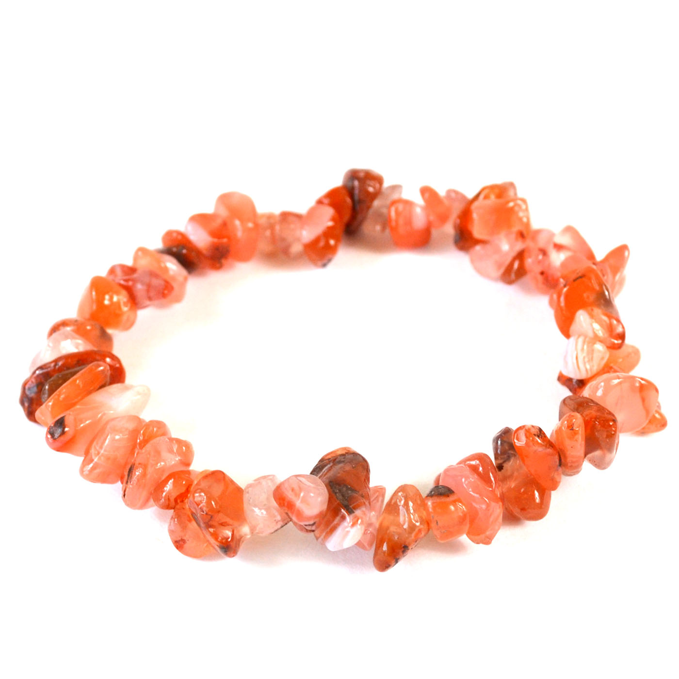 Carnelian chip bracelet (image for) Carnelian chip bracelet