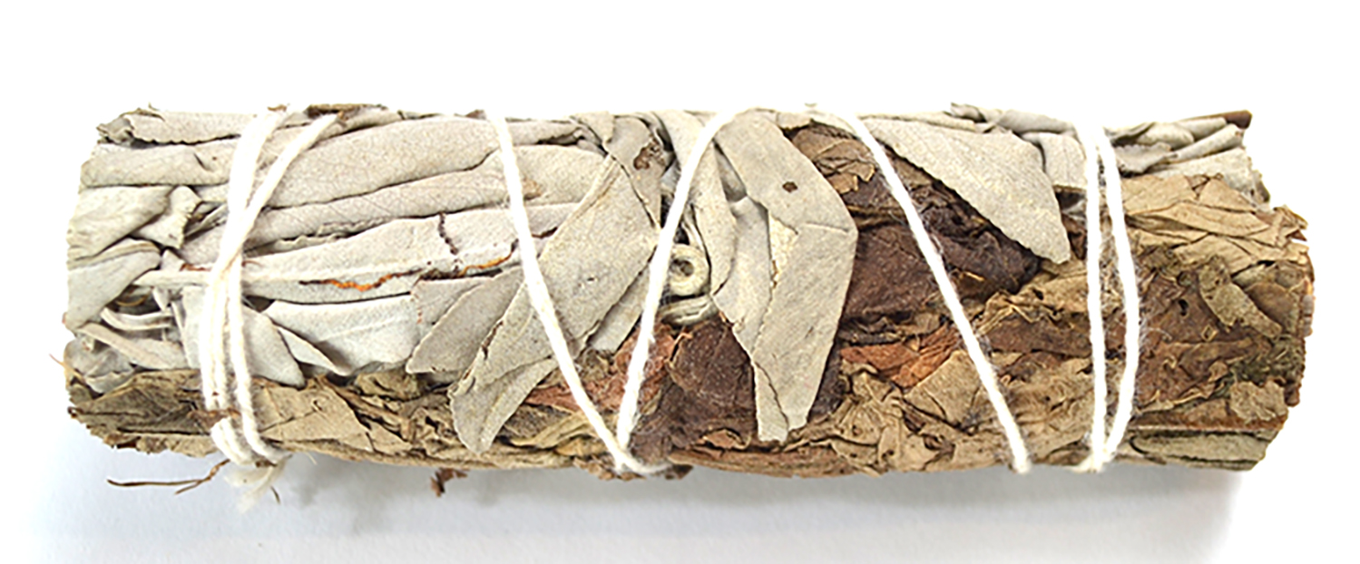4" White Sage & Patchouli smudge stick (image for) 4" White Sage & Patchouli smudge stick
