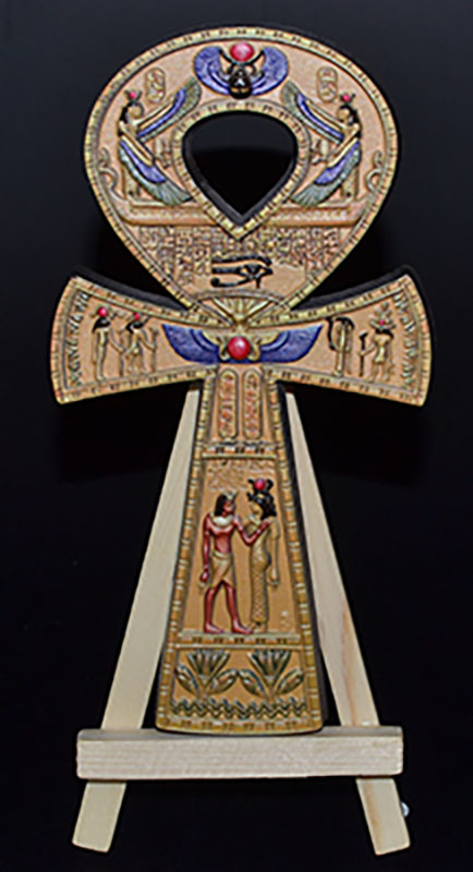 6" Ankh gold W stand (image for) 6" Ankh gold W stand