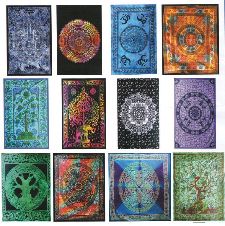 (image for) 58" x 82" Assorted Design tapestry (mixed colors)